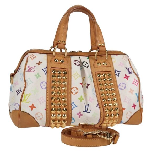 Louis Vuitton Handbags - LOUIS VUITTON Monogram Multicolor Courtney MM Bag 2way White M45641 Auth 118947V